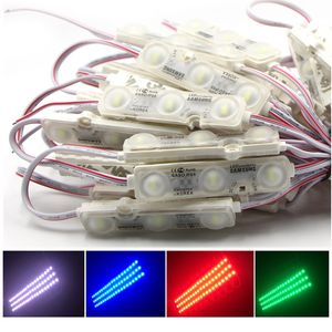 Водонепроницаемый IP68 SMD 5730 3LED LED -модуль инъекций DC12V 1,5 Вт Яркость Красный Синий Белый Желтый Зеленый