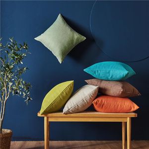 Pillow Signature Bomull Kudde Färgglada Kuddar Kasta PillowshouseHold Tillbehör Sofa Kontorsbackar Block Bil