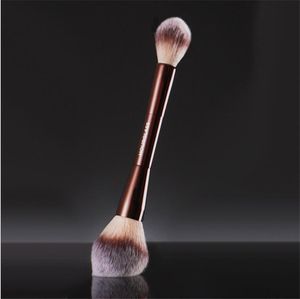 Hourglass Veil Powder Makeup Brush - Double-ended Powders Highlighter Setting Cosmetics Brushes Ultra Soft Synthetic Hair free ship 50