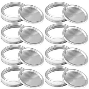 DHL Fast 70MM/86MM Regular Mouth Canning Lids Bands Split-Type Leak-proof for Mason Jar Canning Lids Covers with Seal Rings Wholesale WHT0228