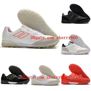2022 Newest COPA TEAM 20 TF Soccer Shoes High Quality Black White Red Mundial Turf Cleats Football Boots Size 39-45