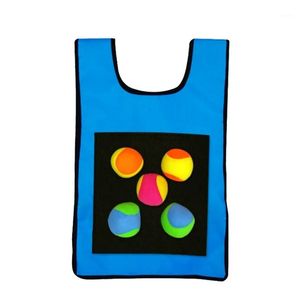 Utomhus T-shirts Dodgeball Game Vests med Balls Sticky Ball Vest for Kids Garden Activity Game1