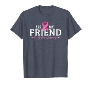 Camisa do sobrevivente do cancro da mama Amigo cor-de-rosa da fita da consciência