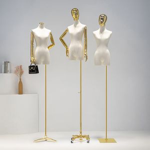 Electroplating Golden Mannequin Hand And Base Fbaric Model For Display