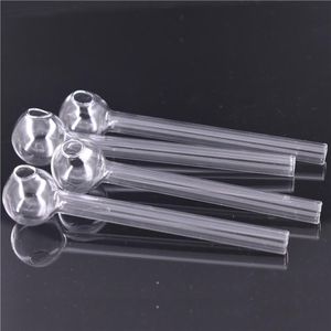 wholesale Glass Smoking Pipe 4inch 10cm lenght straight oil burner pipe free ship