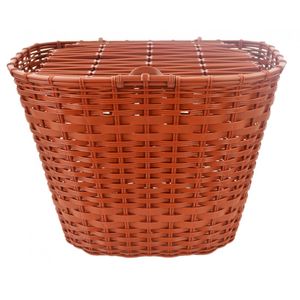 Wholesale Hand rattan bamboo circular storage bicycle basket