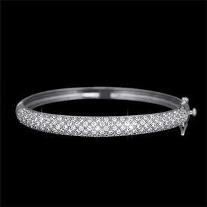 Umode Lussuoso gioielli per feste Colore oro bianco 129 pezzi 0,03 ct Cz simulato Cz pietra pavimenta braccialetti per donne Ub0039b Q0720