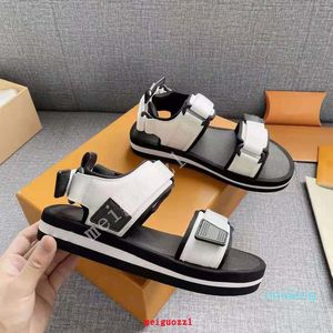 2022 Brand Women Sandals Designer Men Casual Shoes Summer Outdoor Fashion Luxury Ladies Sandal High Quality Flat Beach Shoe 35-45