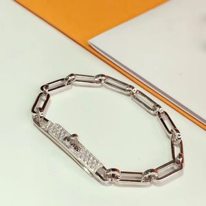 Mode für Frauen Buchstabe rund Temperament Schloss Schmuck S925 Silber Armreif Set Frankreichqualität Golden Roségold überlegene Qualität Armband