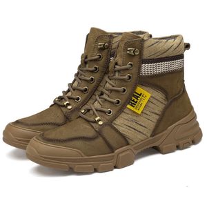 Desert Tactical Luxurys Botas massistas de desgaste Sapatos do Exército Imper impermeável para caminhada ao ar livre Botão de tornozelo