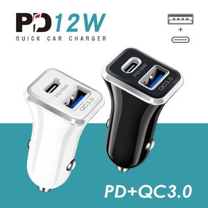 PD Car Charger USB C QC3.0 Fast Chargers для нового телефона 13 11 12 Proi Xiaomi Huawei S22 Примечание 20 Moible Chargers