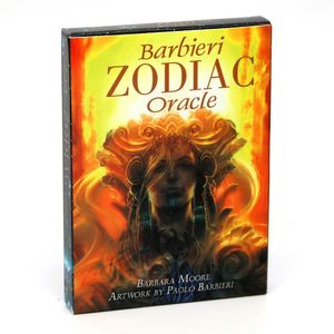 Barbieri Zodiac oracoli Carte Kit Tarocchi Mazzo Cofanetto Astrologia Cinque lingue Inglese Spagnolo Francese Italiano Tedesco Divinazione