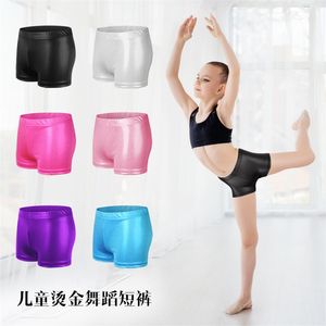 Summer Shorts Kids Girls Waistband Sports Gymnastic Workout Short Summer Dancewear 20220228 Q2