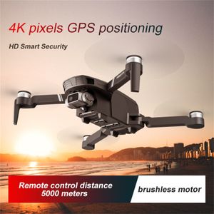 F4 4K 카메라 HD Foldable Quadcopter 기계적 2 축 짐벌 카메라 브러시리스 전원 비행 25m RC 헬리콥터가있는 5G