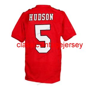 Customize Finn Hudson #5 Glee TV Football Jersey Movie Red Stitched Cory Monteith Any Name Number Size S-4XL Top Quailty