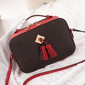 Printed bags women's One Shoulder Messenger Bags Large Capacity tassel camera bag travel hand in hands to take the bagg