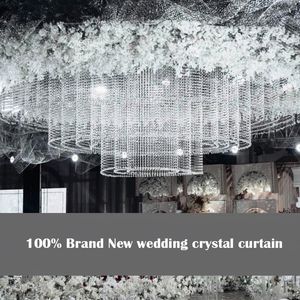 100% Brand new Curta de Cristal de Casamento Luxo Glulhe Glass Beads String Tassel Cortina Divisor Divisor do Casamento Decoração