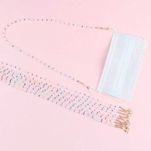 Face Mask Beaded Mask Chains Eye Chain Female Pearl Jewelry Necklace Glasses Chain Cord Holder Rope Neck Strap Masks Lanyard