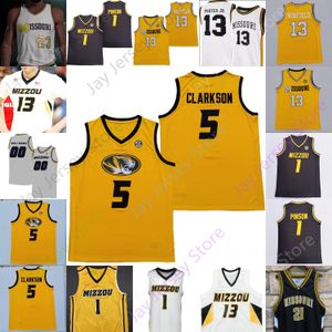 Maglia da basket Missouri Tigers NCAA College Javon Pickett Brown Clarkson Porter Jr. Davis DeGray III DaJuan Gordon Jarron Coleman Brazile Stipanovich Dru Smith