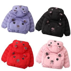 Autunno Ragazzi Piumini Capispalla con cappuccio Bambini Cartoon Warm Fashion Baby Kids Coat Abbigliamento Ragazze 211011