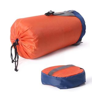 Schlafsäcke 1 stücke Kompression Tasche Zeug Sack Wasserdichte Raum Getriebe Sparende Lagerung Wandern Outdoor Ultraleicht Camping Backpac M5e6