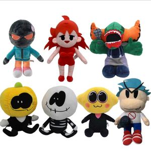 Halloween Anime Game Toys Friday Night Pumpkin Skull Doll Plush Toy Gifts for Children