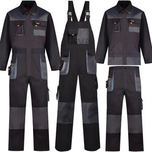 Trajes de soldagem Macacão de ferramentas de trabalho Macacão de proteção para reparação de automóveis Macacão de ferramentas durável Uniforme Mecânico Macacão com vários bolsos