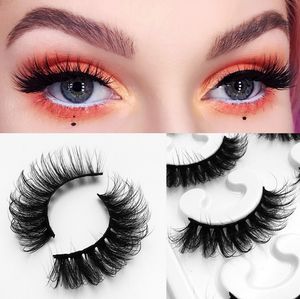 10 Paar falsche Wimpern aus Nerzhaar, 6 Stile, dick, handgefertigt, Wimpernverlängerung, MY1001