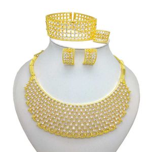 Królestwo MA Wysokiej Jakości Włochy Złoto Kolor Biżuteria Zestaw Dla Kobiet Afryki Mody NeckLcace Bransoletka Kolczyk Etiopska Biżuteria Zestawy H1022