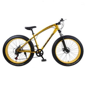 Cyklar Mountain Bike 4.0 Fat Däck Bicycle Double Disc Brake Beach Snow Light High Carbon Steel Mountain1