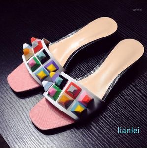 Kapcie Lato / Spring Solid White Snug Low Square Heel Kobiety Eleganckie Outside Sukienka Buty Utysek Drop Shipp Size8-9