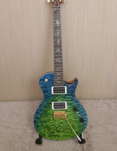 Förderung!Seltene Paul Reed Laguna Dragon's Breath Tremolo-Brücke für E-Gitarre mit gesteppter Ahorndecke, natürliche Bindung, Pinselstrich-Bids-Einlage