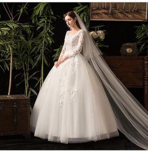 Hochzeitskleid 2022 Neue Braut Prinzessin Dream Französisch Spitze Hohl Meister Kleid