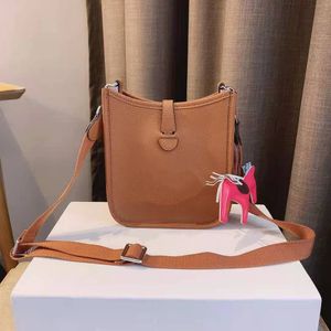 Genuine Leather Handbags Shoulderbag Handbag Mini Fashion One Shoulder Bags His Hollow Out Bucket Women Girls Bag Unisex Men Crossbody