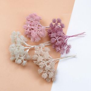 Flores decorativas grinaldas de plástico artificial Pinheiro agulha árvore de Natal Vasos Diy Presentes Caixa de casamento Decoração de casa