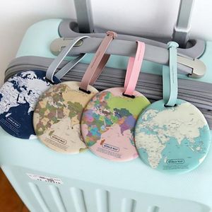 Toiletry Kits Luggage Tag PVC Bag Pendant Women Travel Accessories Fashion Round Label Suitcase ID Address Holder