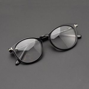 Mode solglasögon ramar retro runda acetatläsning glasögon ram män kvinnor vintage myopia optiska receptglasögon öga