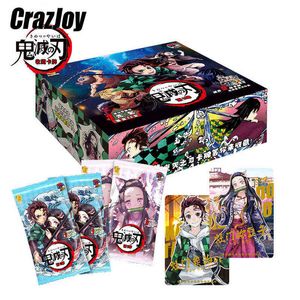 New Japanese Anime figures cards demon slayer Collections Card Game child Kimetsu No Yaiba collectibles Battle for kids gift Toy G220311