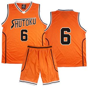 Anime Kuroko no Basuke Basket Cosplay costume Shutoku School Uniforms Midorima Shintaro Men Jersey Sportswear T-shirt Shorts Set