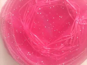 Wholesale hot pink candy bags resale online - 100pcs cm HOT PINK Organza Round Plain Jewelry Bags Wedding Party Candy Gift Bags