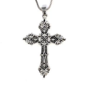 20 Stücke Vintage Kreuz Anhänger Halskette Männer Frauen Lange Kette Gothic Schmuck Zubehör