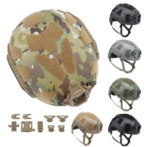 Outdoor Airsoft Shooting Gear Justerbart huvudlåsningsremsupphängningssystem SF Suprt High Cut Fast Tactical Helmet No01-017