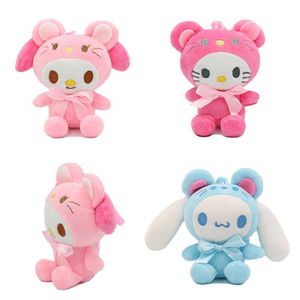 10cm sevimli karikatür bebek peluş oyuncak kawaii doldurulmuş oyuncak yüksek kaliteli araba kolye kız bebek hediyeler toptan