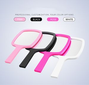 Handheld mirror Wholesale low moq cheaper price plastic hand mirror custom logo