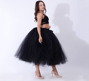 Anágua longa sem aro preto casamento crinolina vestido de baile saia camadas tule saia mulher adulto tutu acessórios de noiva