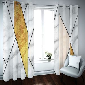 Blackout 3D Curtain Drapes Simple geometry Printing Curtains For Living Room Bedroom 2021 Photo Children's Drapes