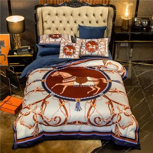 set di biancheria da letto di design autunno inverno di lusso in velluto regina copripiumino king size lenzuolo federe set consolatore di design retrò di moda