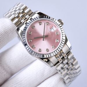 Damklocka 31MM Automatiska Mekaniska Klockor För Dam Armbandsur Rostfritt stål Designerarmbandsur Montre de luxe