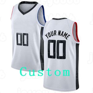 Mens Custom DIY Design Personlig Rund Neck Team Basket Jerseys Män Sport Uniforms Stitching och skriva ut något namn och nummerstorlek S-XXL Striped Black White