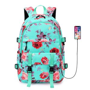 Koreanischen Stil Oxford Tuch Reisetasche Outdoor Freizeit Student Schule Tasche Druck Blume Wasserdichter Rucksack